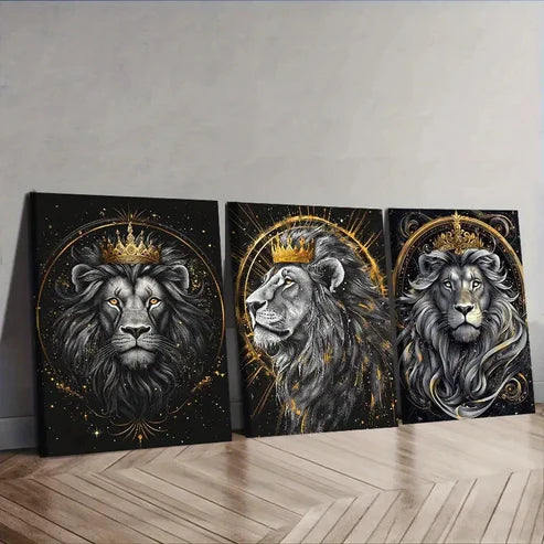 3pcs The Lion King Wall Art Set Canvas Unframed – High Quality Print 100% Australian Made Wall Canvas - Bella Home Decor