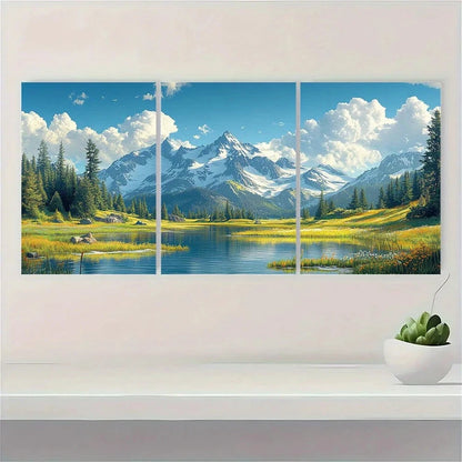 3pcs National Park Washington Travel Metal Print Ready to Hang Art - Bella Home Decor