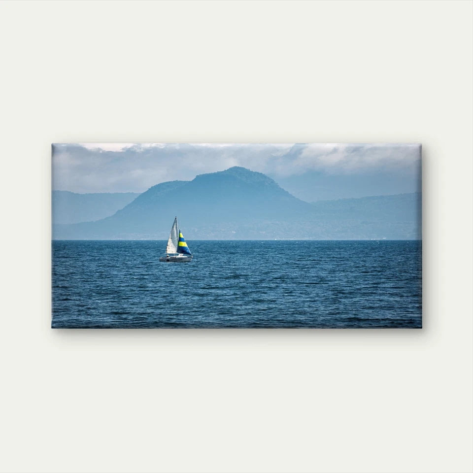 Sailboat Ocean Seascape Wall Art Canvas Office Home Framed 120x60cm