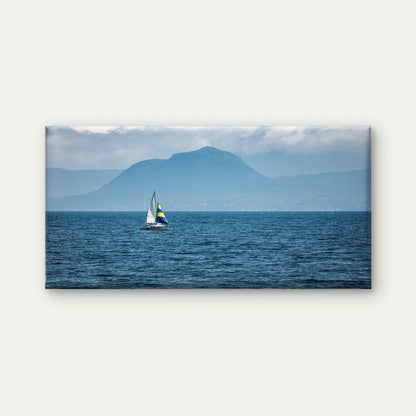 Sailboat Ocean Seascape Wall Art Canvas Office Home Framed 120x60cm