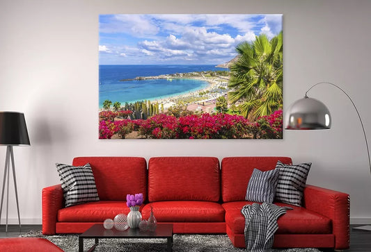 Amadores Beach In Gran Canaria    Wall Art Decor 100% Australian Made - Bella Home Decor