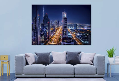 Vibrant Night City Lights Wall Art Decor 100% Australian Made - Bella Home Decor