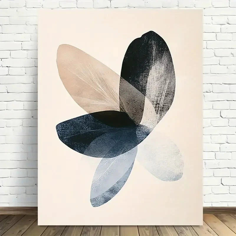 Beautiful Modern Minimalist Abstract Painting  40x60cm Metal Print Ready to Hang - Bella Home Decor