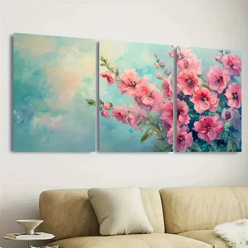 3pcs Lush Nature-Inspired  Wall Art Set Canvas Unframed - High Quality Print 100% Australian Made Wall Canvas - Bella Home Decor
