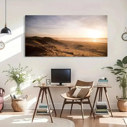 Natural Landscape Artwork Sea Wall Art Canvas Office Home Room Framed 120x60cm
