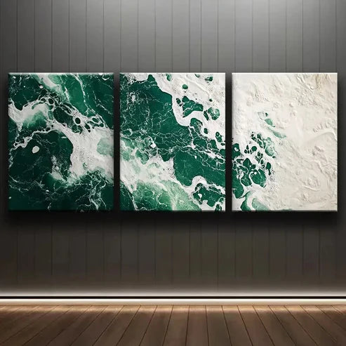 3pcs Featuring the Antarctic Ice Shelf Wall Art Set Canvas Unframed - High Quality Print 100% Australian Made Wall Canvas