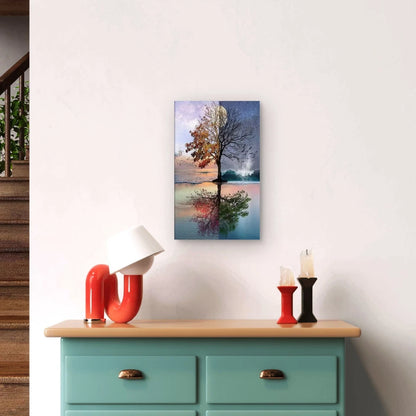 Beautiful Dual Nature of Time  60x90cm Metal Print Ready to Hang