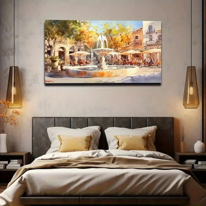 Serene Outdoor Scene Colors Wall Art Canvas Office Home Room Framed 120x60cm