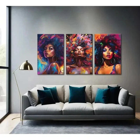 3pcs Modern Abstract Graffiti Paintings Wall Art Set Canvas Framed 60x90cm - High Quality Print 100% Australian Made Wall Canvas Ready to Hang