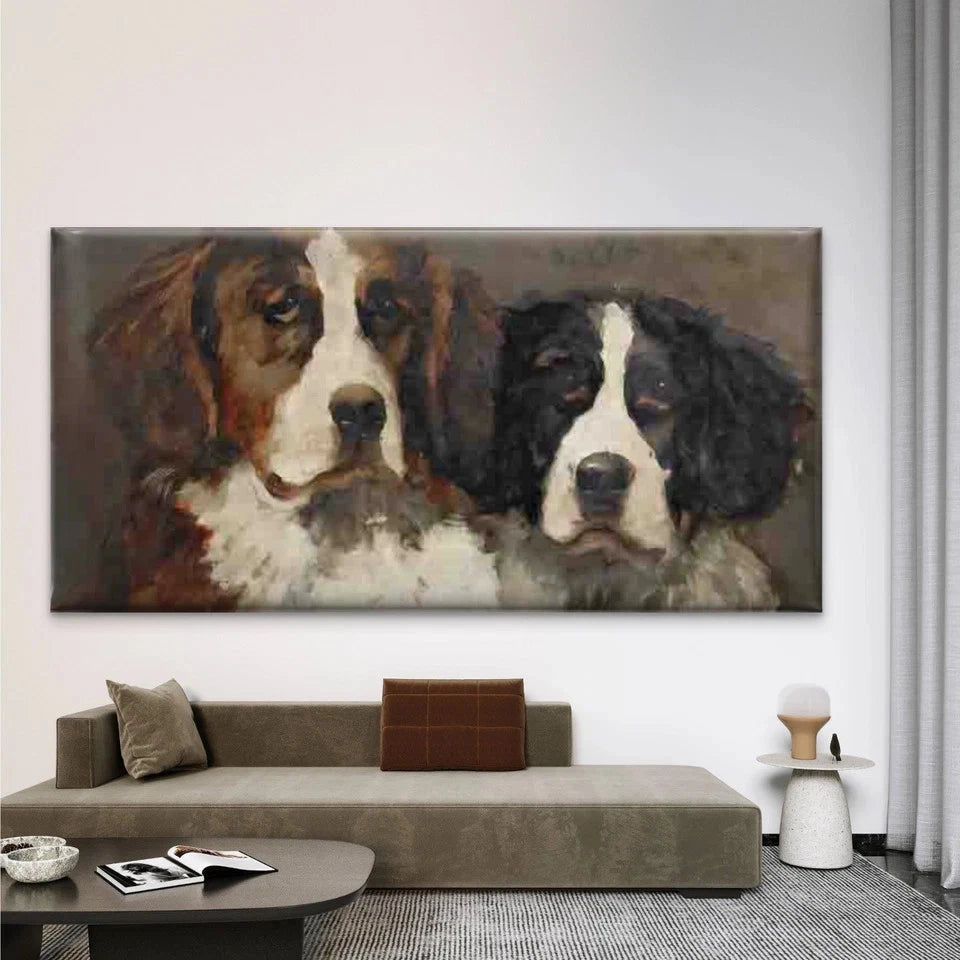 Bernese Mountain Dog Wall Art Canvas Office Home Room Framed 120x60cm