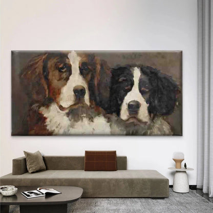Bernese Mountain Dog Wall Art Canvas Office Home Room Framed 120x60cm
