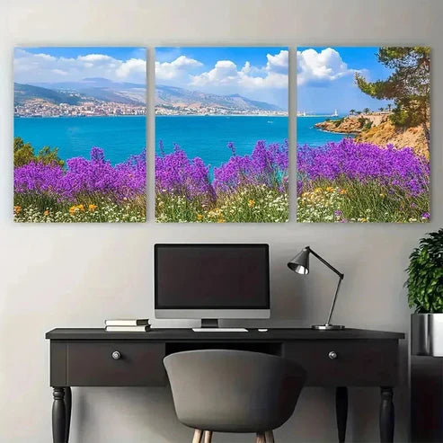 3pcs Vintage Algerian Travel North Wall Art Set Canvas Unframed - High Quality Print 100% Australian Made Wall Canvas