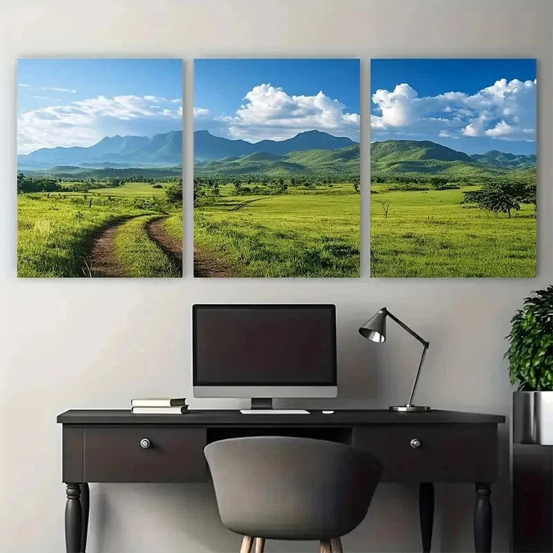 3pcs Cuba Souvenir Trinidad Perfect Wall Art Set Canvas Framed 50x70cm - High Quality Print 100% Australian Made Wall Canvas Ready to Hang - Bella Home Decor