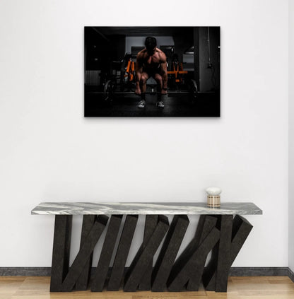 Barbell Deadlift Gym Motivation 5mm thick Plastic Poster Ready to Hang 90x60cm