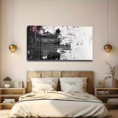 Random Distribution Of Grids Wall Art Canvas Office Home Room Framed 120x60cm
