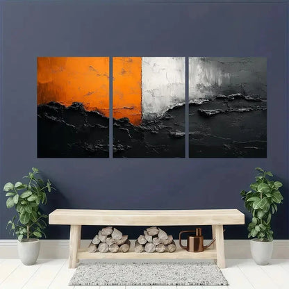 3pcs Black And White Minimalist Abstract Perfect Wall Art Set Canvas Framed 40x60cm - High Quality Print 100% Australian Made Wall Canvas Ready to Hang - Bella Home Decor