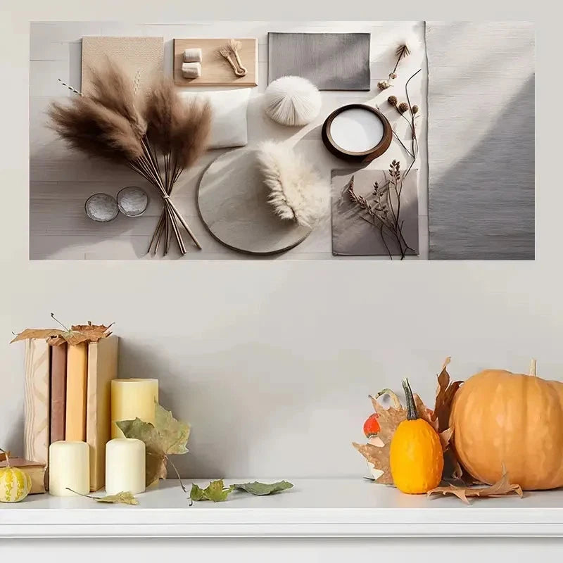 Utensils Realistic Design Decor Wall Art Canvas Office Home Room Framed 120x60cm