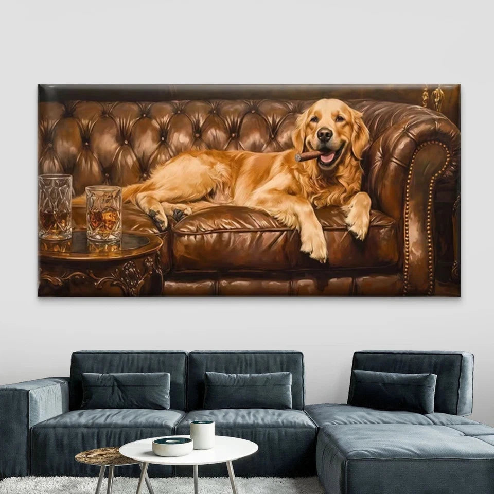 Tropical Palm Tree & River Wall Art Canvas Office Home Room Framed 120x60cm