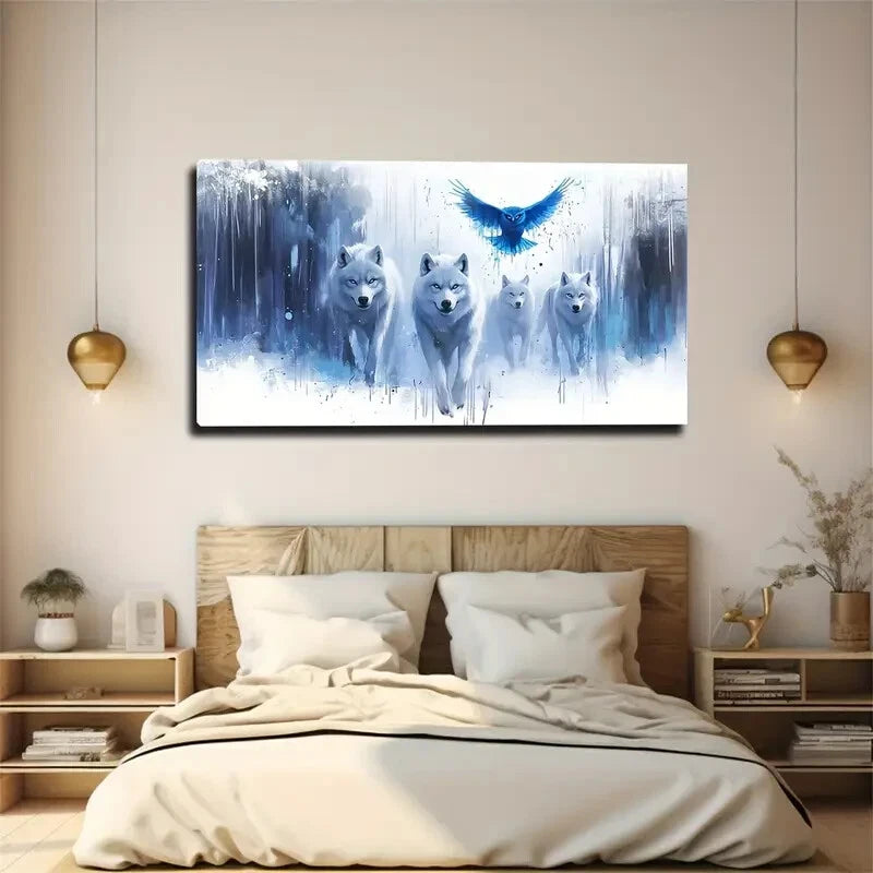 Modern Minimalist Nature Wall Art canvas office home room framed 120x60cm - Bella Home Decor