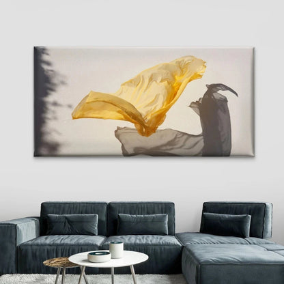 Still Life Waving Fabric Air Wall Art Canvas Office Home Room Framed 120x60cm