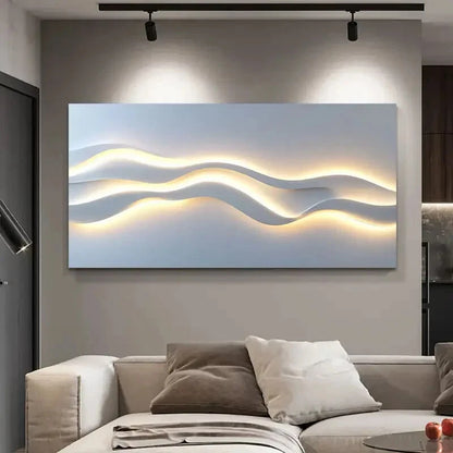 Scandinavian Style Minimalist Wall Art Canvas Office Home Room Framed 120x60cm - Bella Home Decor