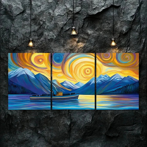 3pcs Serene and Tranquil Ambiance Perfect Wall Art Canvas Unframed - High Quality Print 100% Australian Made Wall Canvas