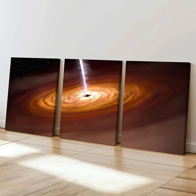 3pcs Vibrant Nebula & Galaxy Cosmic Space Wall Art Set Canvas Framed 40x60cm - High Quality Print 100% Australian Made Wall Canvas Ready to Hang - Bella Home Decor