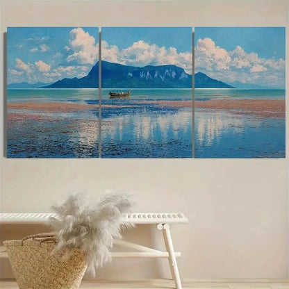 3pcs Bako National Park Travel, Malaysia Wall Art Set Canvas Framed 60x90cm - High Quality Print 100% Australian Made Wall Canvas Ready to Hang - Bella Home Decor