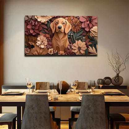 The Main Subject Is A Brownish Wall Art Canvas Office Home Room Framed 120x60cm - Bella Home Decor