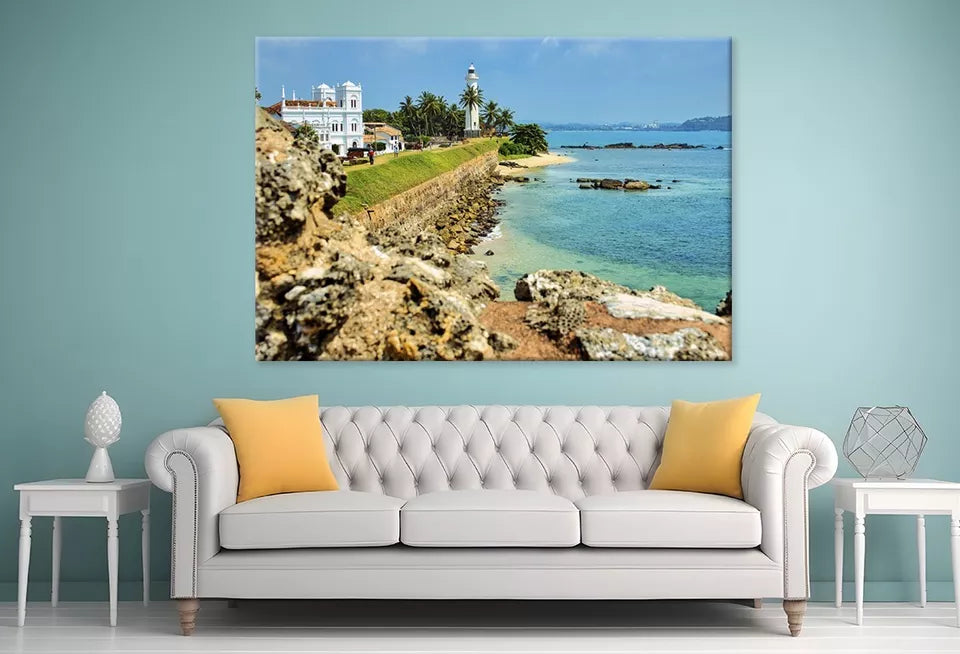 Lighthouse In Galle, Sri Lanka  Wall Art Decor 100% Australian Made - Bella Home Decor