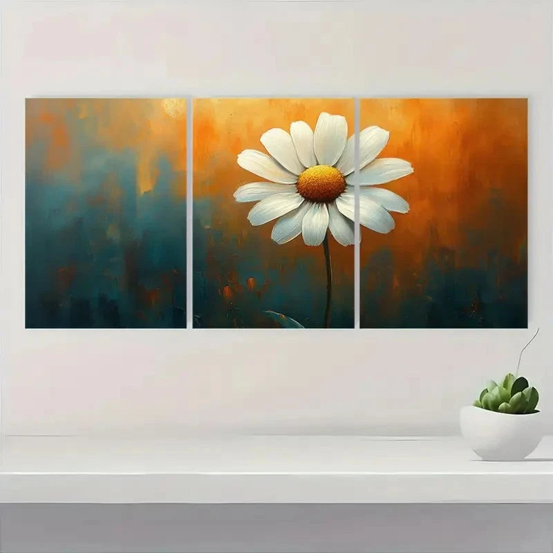 3pcs Chamomile Art Chamomile KL  Wall Art Set Canvas Framed 40x60cm - High Quality Print 100% Australian Made Wall Canvas Ready to Hang - Bella Home Decor