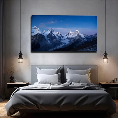 Gentle Snow Mountain Bringe Wall Art Canvas Office Home Room Framed 120x60cm