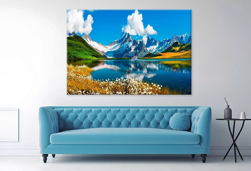 Sunrise View On Bernese Range Wall Art Decor 100% Australian Made - Bella Home Decor