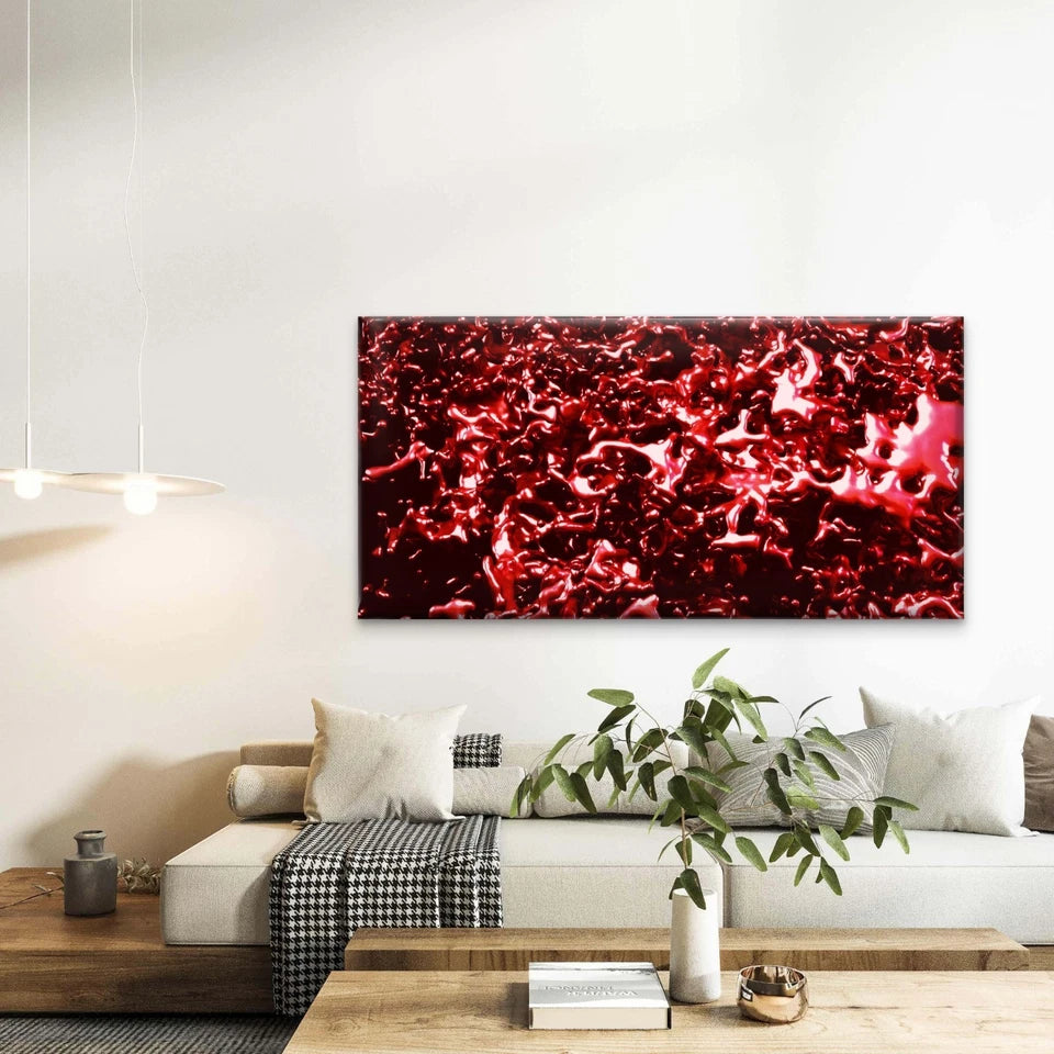 Blood Drop Splash Art Wall Art Canvas Office Home Room Framed 120x60cm - Bella Home Decor