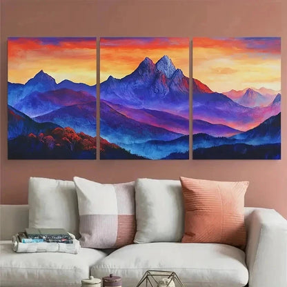 3pcs Cradle Mountain Lovers Mountain Perfect Wall Art Set Canvas Framed 60x90cm - High Quality Print 100% Australian Made Wall Canvas Ready to Hang - Bella Home Decor