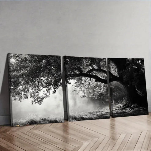 3pcs Dark Chic Angel Oaks Darkness Design Wall Art Canvas Unframed - High Quality Print 100% Australian Made Wall Canvas - Bella Home Decor