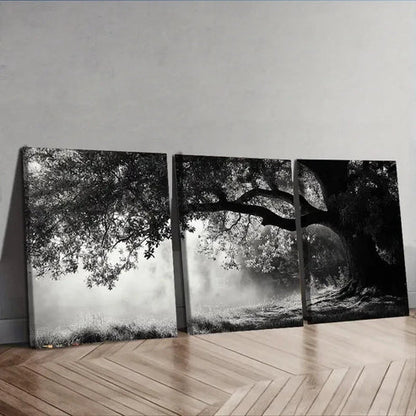 3pcs Dark Chic Angel Oaks Darkness Design Wall Art Canvas Unframed - High Quality Print 100% Australian Made Wall Canvas - Bella Home Decor