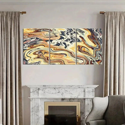 3pcs Abstract Art Distorted Aperture Wall Art Set Canvas Framed 50x70cm - High Quality Print 100% Australian Made Wall Canvas Ready to Hang - Bella Home Decor