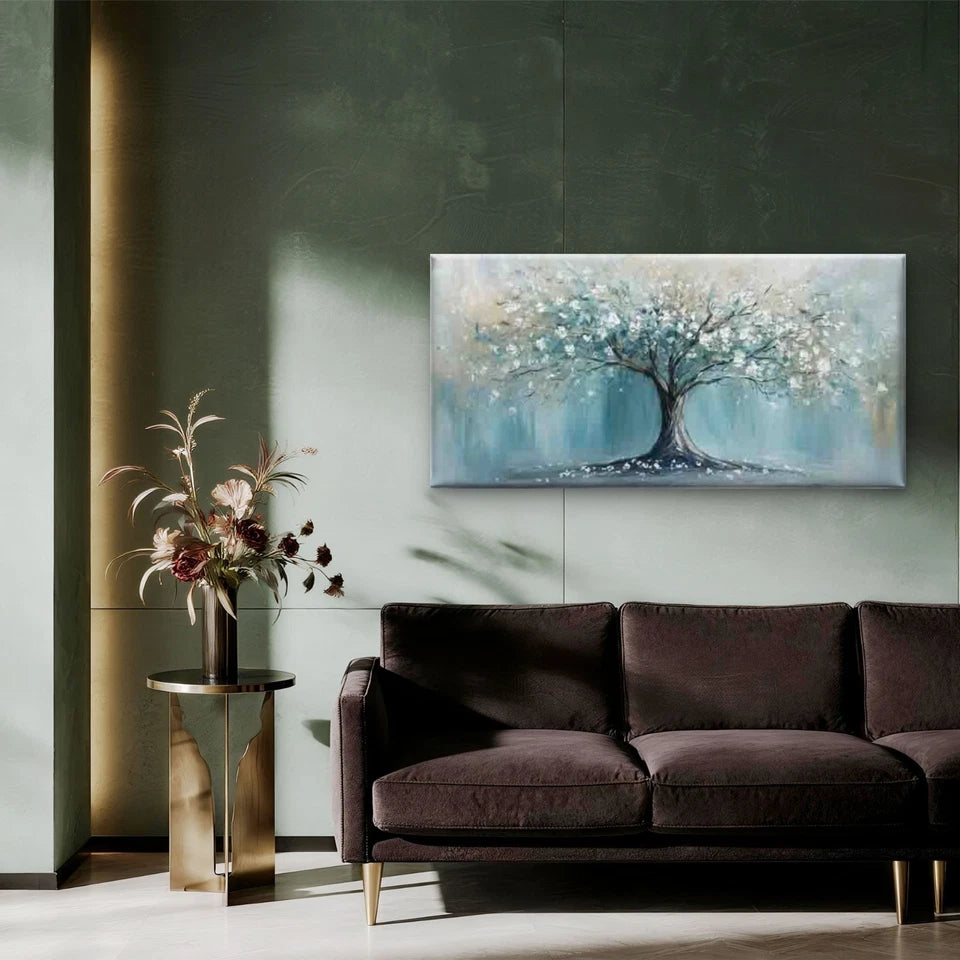 Nature Inspired Landscape Wall Art Canvas Office Home Room Framed 120x60cm - Bella Home Decor