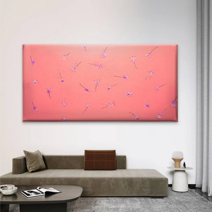Flower With Psychedelic Wall Art Canvas Office Home Room Framed 120x60cm - Bella Home Decor
