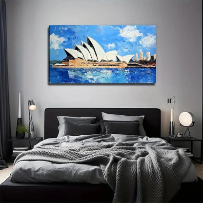Australian Landscape Sydney Wall Art Canvas Office Home Room Framed 120x60cm