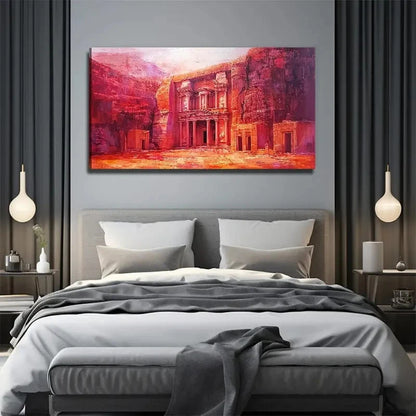 Vibrant Desert Landscape Wall Art Canvas Office Home Room Framed 120x60cm