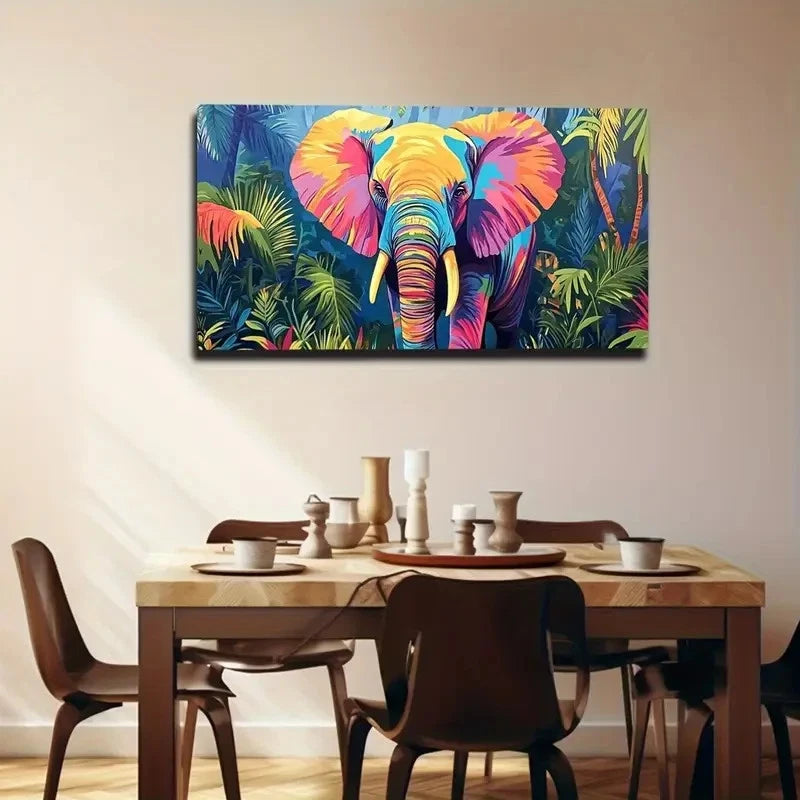 Colorful Stripes And Blocks Wall Art Canvas Office Home Room Framed 120x60cm