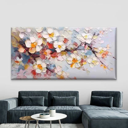 Abstract Blossom Flower Wall Art Canvas Office Home Room Framed 120x60cm