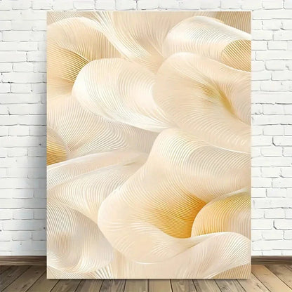 Beautiful Modern Abstract Wave Painting 40x60cm Metal Print Ready to Hang - Bella Home Decor
