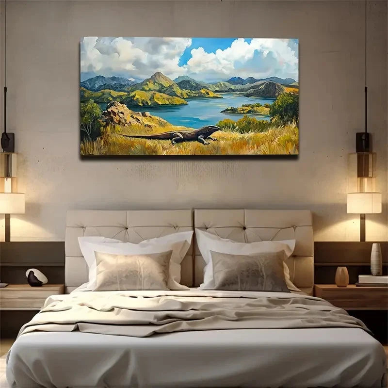 Terrible Kodo Island Worth Wall Art Canvas Office Home Room Framed 120x60cm
