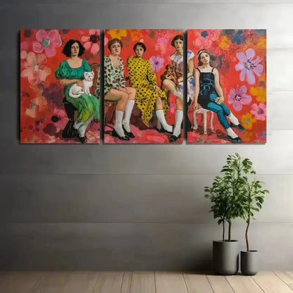 3pcs Vibrant Style of Henri Matisse One Woman Metal Print Ready to Hang Art - Bella Home Decor