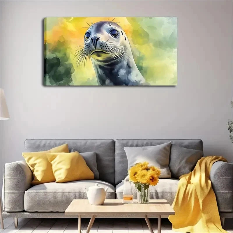 Gray & White Dark Spots Wall Art Canvas Office Home Room Framed 120x60cm