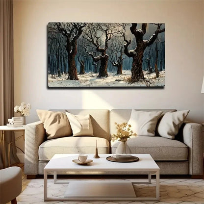Sturdy Trunk Strange Tree Space Wall Art Canvas Office Home Room Framed 120x60cm