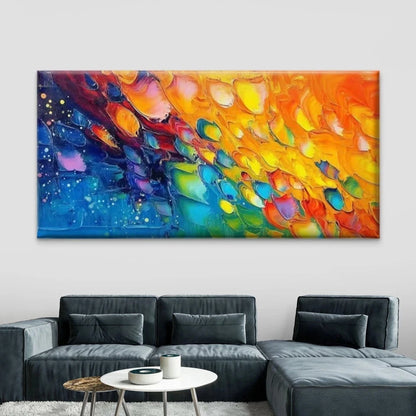 Modern Abstract Oil Painting Wall Art Canvas Office Home Room Framed 120x60cm